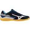Mizuno Crossmatch Sword 2 Table Tennis Shoes, Beginner/Entry Model, Club/Indoor, Black/White/Blue, Size 22.5 cm, 2E