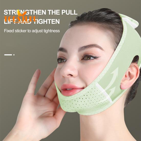 

Женский ремешок для подбородка с регулируемой лентой-застежкой - мягкий, дышащий, переходник для двойного подбородка, красивая повязка для скульптурирования лица