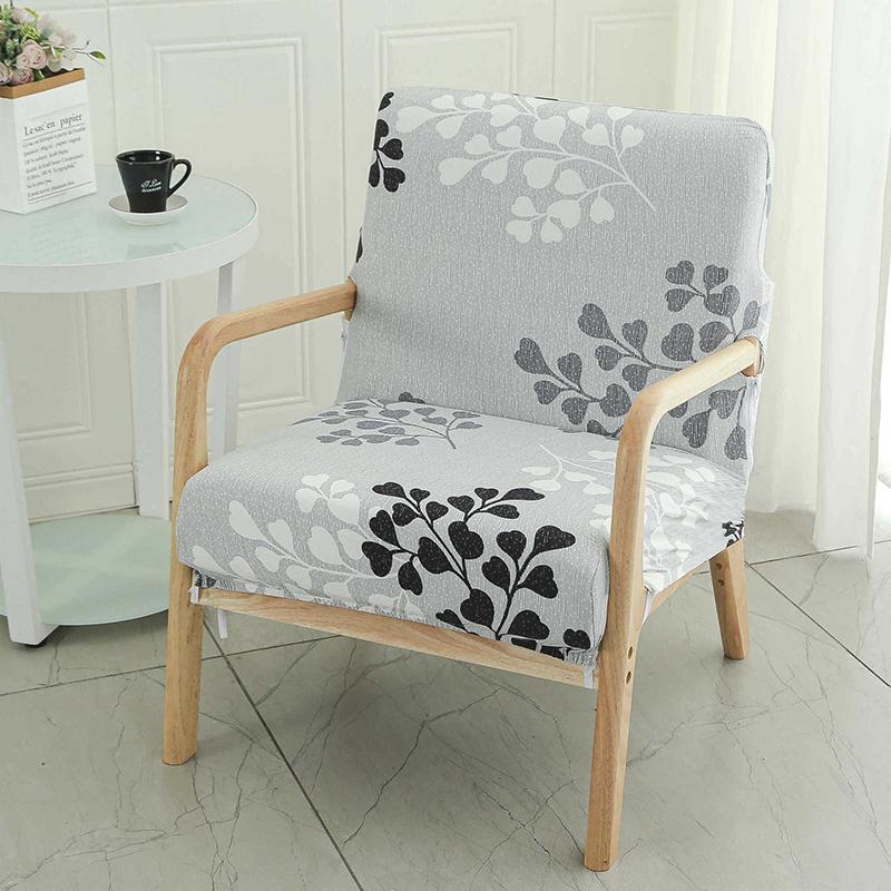Floral Printed Chair Cover Elastic All-inclusive Armchair Slipcover Non-Slip Bar Coffee Home Decor Single Sofa Protector Case