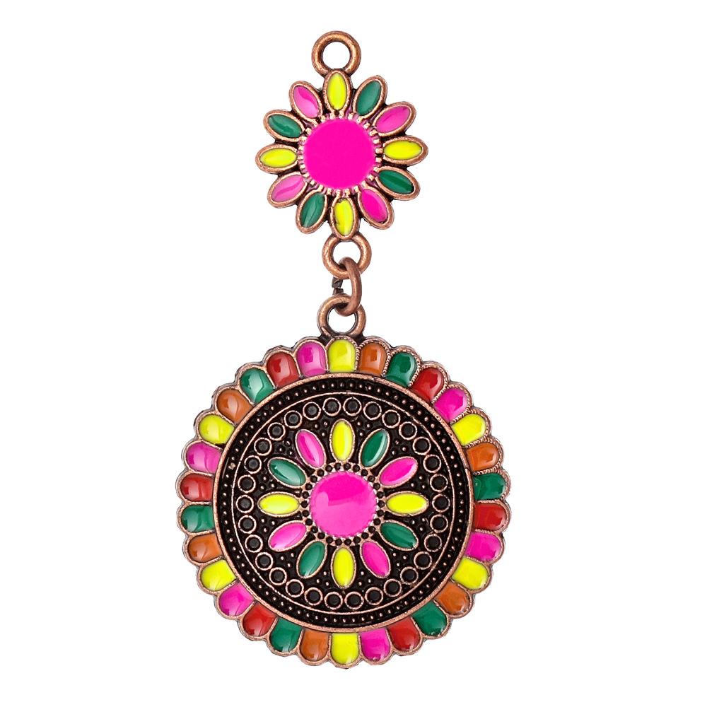 2026 New Arrival Bohemia Enameling Pendants for Women Earrings Necklaces Pendants Charms Jewelry Making DIY Jewelry Accessories
