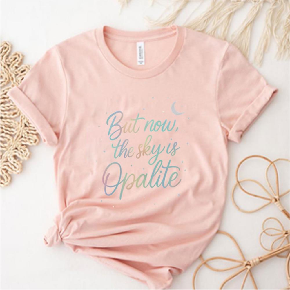 But Now The Sky Is Opalite Tshirt Opalite Showgirl Shirt Dancing In The Lightening Tshirt Unisex Women Printed Short Sleeves Tops