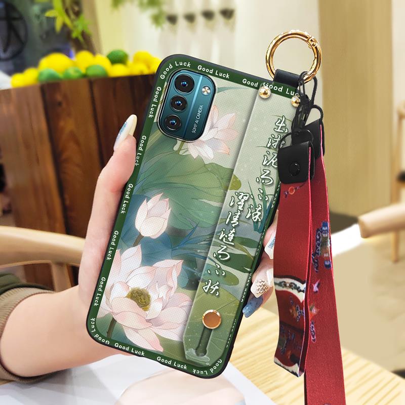 Phone Holder Silicone Phone Case For Nokia G11/G21 Protective Ring Fashion Soft Case Back Cover Durable Shockproof