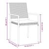 VidaXL Ensemble à manger de jardin 7 pcs coussins résine tressée acier 3187026