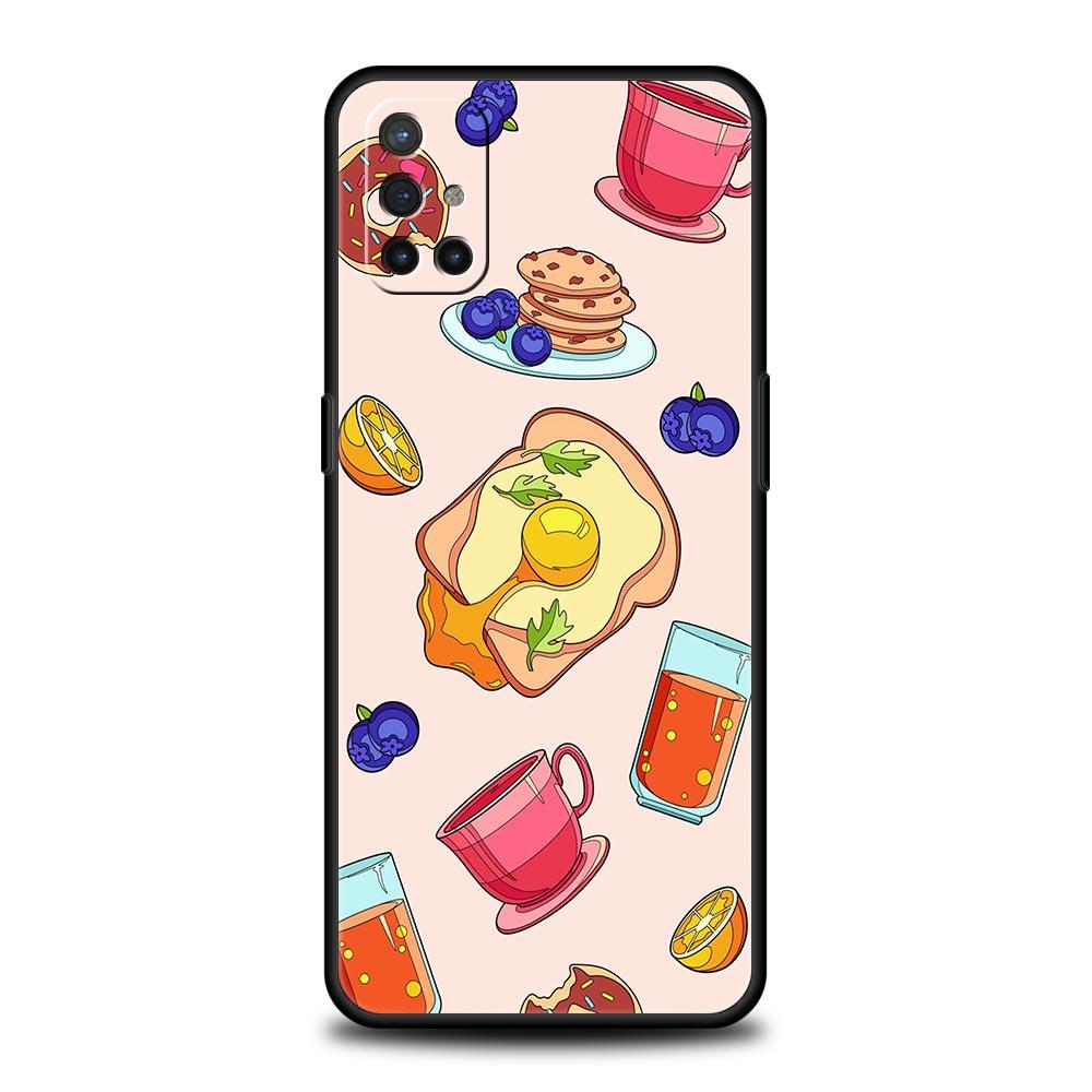 Fruit Juice Flower Pattern Phone Case For OnePlus 13 12 11 10 9 8 7T Pro 13R 12R 10R 9RT 8T Nord N200 2T CE 2 3 5G Lite Cover