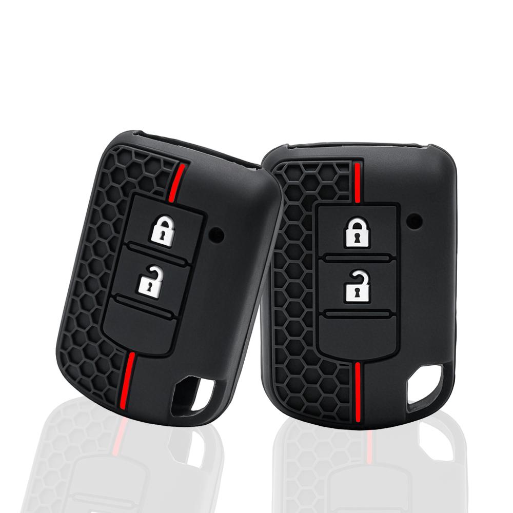 2 Buttons Shell Fob Holder For Mitsubishi Eclipse Cross Outlander Sport Mirage G4 Lancer Remote Silicone Car Key Fob Case Cover