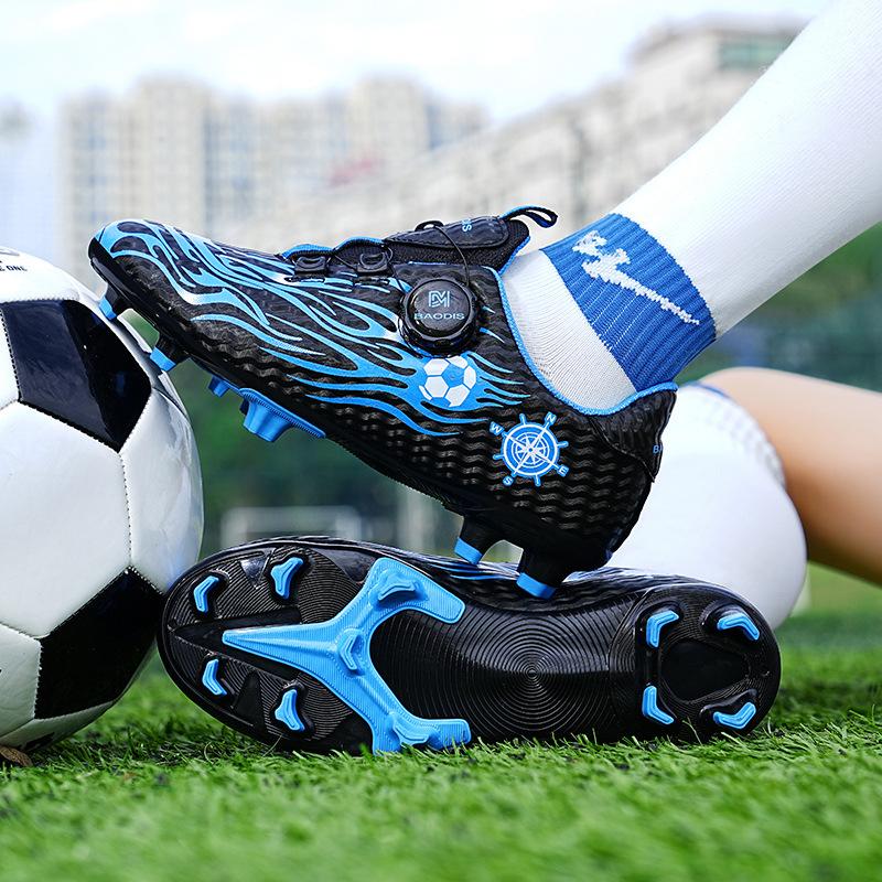 Foreign trade children's football shoes men's and women's sports football shoes broken nails primary school students indoor football game training sh