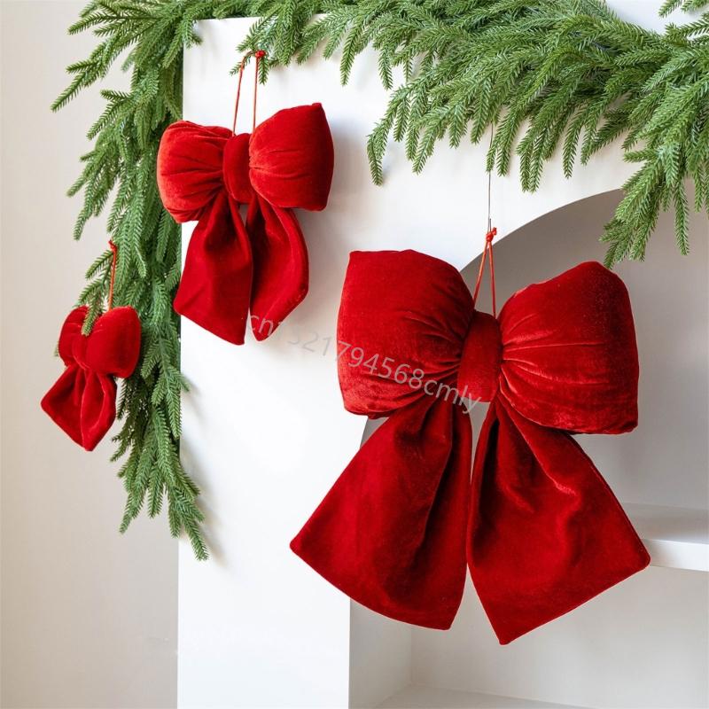 Holiday Velvets Ribbon Hanging Decoration For Restaurants Weddings And Seasonal Displays 6XDE