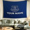 Custom Name Everton Printed Tapestry – Wall Hanging for Bedrooms, Dorms, and Home Decor