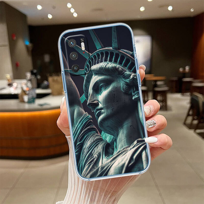 Statue of Liberty Phone Case for Motorola Edge 20 30 S30 40 50 Fusion Lite Plus Pro Ultra Neo One Action Zoom Hyper Power Macro Vision