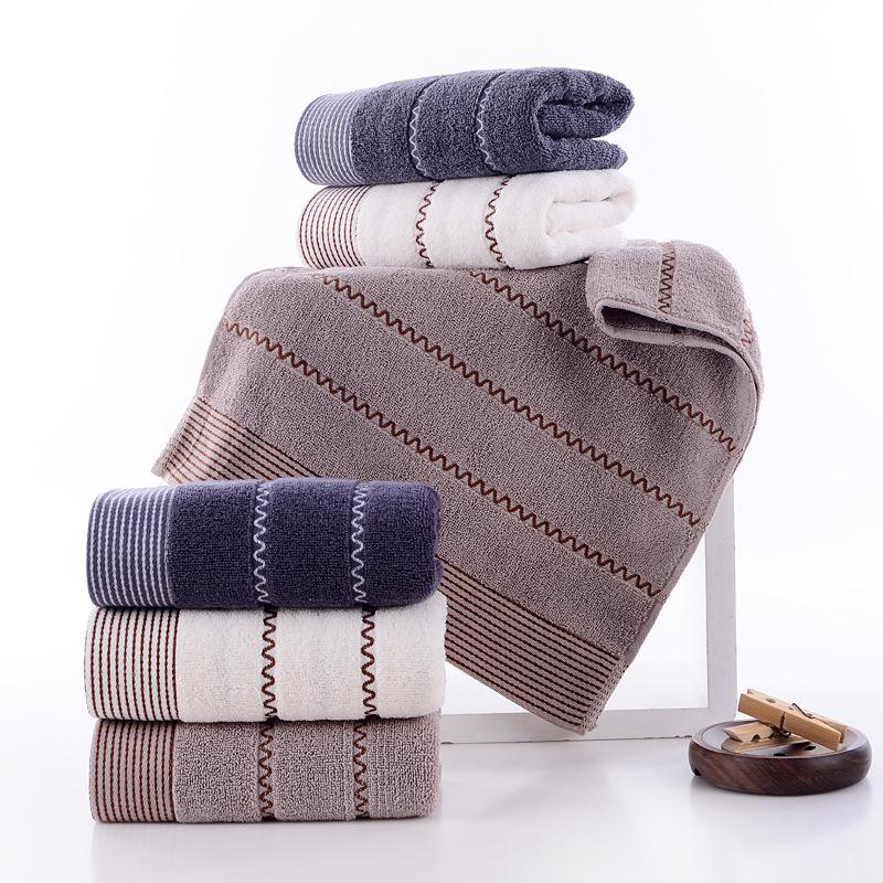 Pure Cotton Towel for Adults, for Face Washing, Household Use, Thickened Product, Daily Necessities, Water-rippled Pure Cotton, 32 Strands Towel