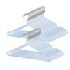 AUV PVC Super Starke Nass-Trocken-Nutzung Anti-Rutsch-Kleiderbügel, 50er-Set, Multifunktional, Anti-Rutsch, Verformbar, Langlebig, Tragfähig, & (Hellblau)