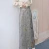 2026 Early Spring Fashion High Waist Jacquard Slimming Long Skirt for Petites