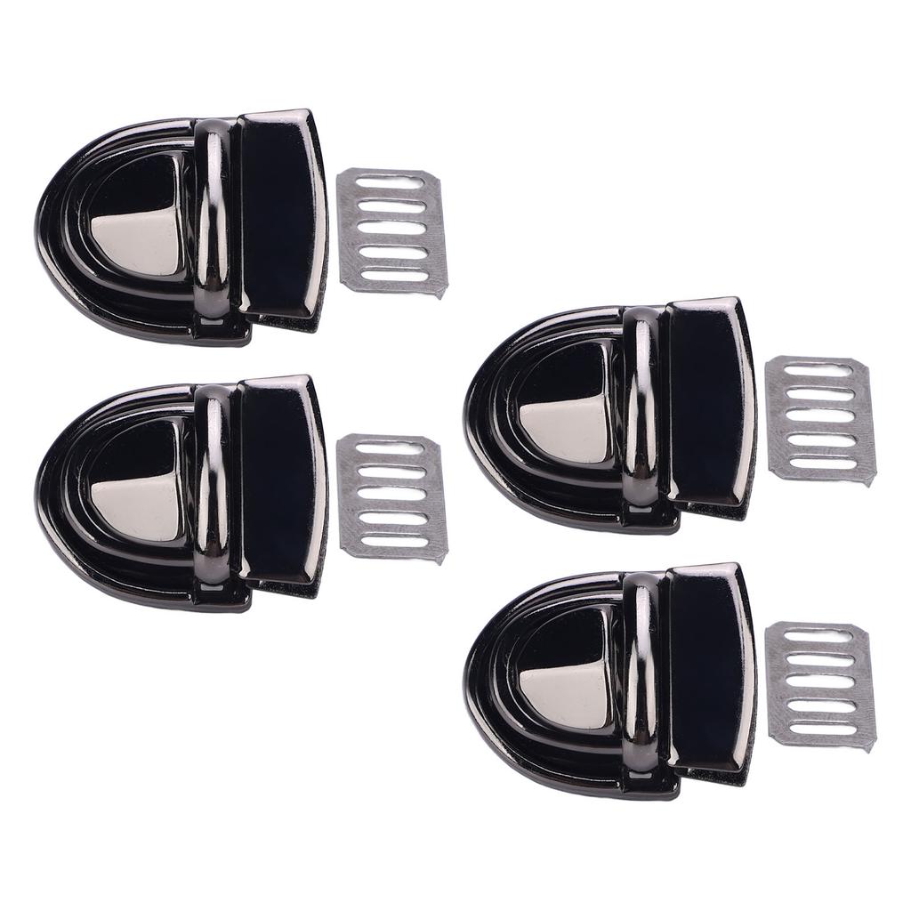 10 Sets Belt Clasp Locks 20mm Wide Duck Tongue Lock Fastener and 10.5x22mm Base Plate for Leather