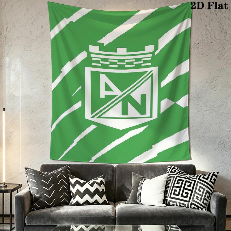 Atlético Nacional Wall Tapestry Aesthetic Wall Hanging Printed Fabric Blanket Decorative Tapestries for Bedroom Living Room Home Decor
