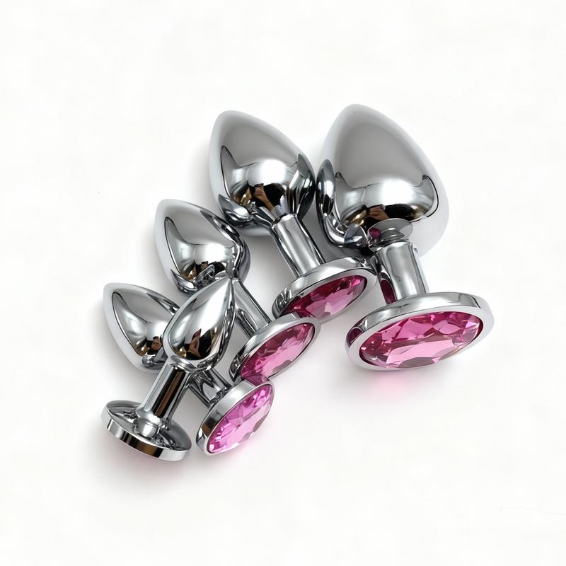 5 Size Metal Anal Plug Jewelry Base Beginner To Expert Butt Plug Anus Stimulator Dildos Adult Sex Toys For Female/Male Couple