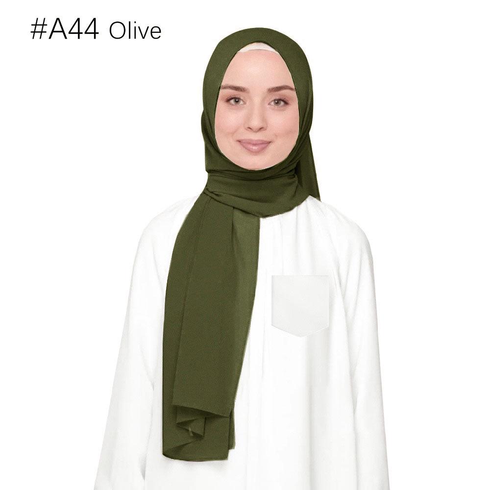 Ethnische Perlen Chiffon Bubble Kopftuch - Malaysia Schalkollektion