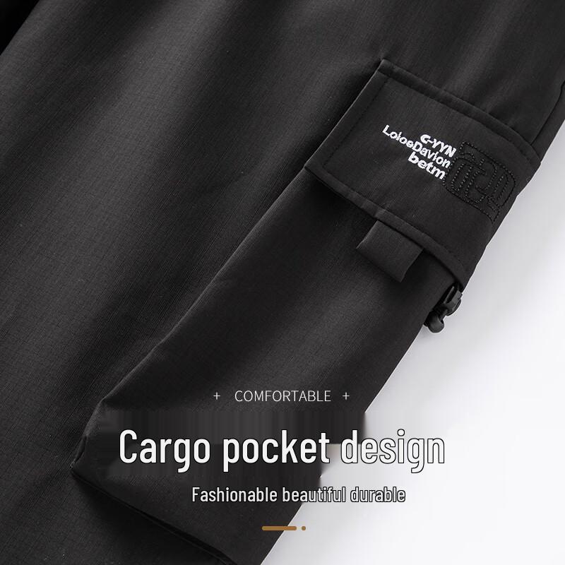 XueZhongFei Men's 90% Duck Down Workwear Jogger Pants