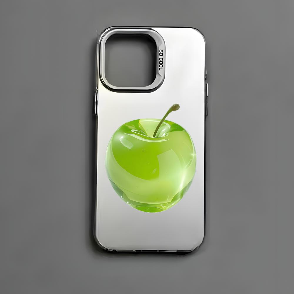 Crystal-Clear Apple Phone Case For iPhone 17 16 15 14 13 12 11 Pro Max Air Colorful Matte Laser Aurora Shockproof Phone Case