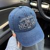 Fashion Hat Women's Spring and Autumn American Retro Denim Embroidered Baseball Cap Unisex Cap Versatile Sunscreen Visor
