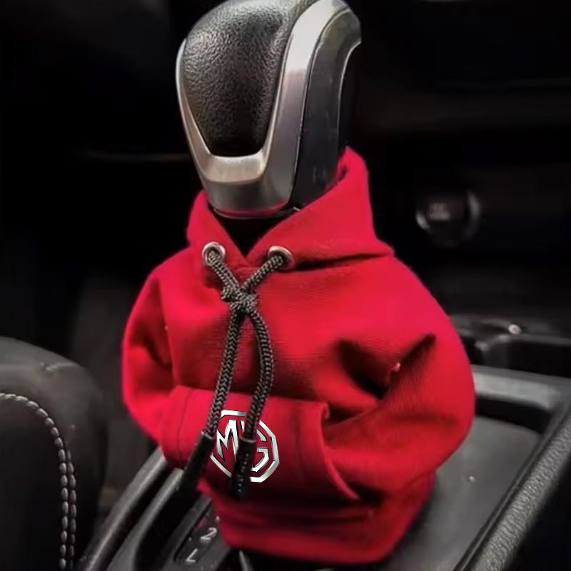 Car Logo Knob Cover Manual Handle Gear Mat Gear Shifting Hoodie For MG HS 2022 ZST ZS MG3 MG5 MG6 MG7 GT GS Hector ZX EZS EHS MG qnw1