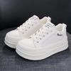 2026 Trendy Leather Platform Women's Shoes - Lightweight, Versatile, Casual, Height-Enhancing, Soft Sole for Spring & Autumn
