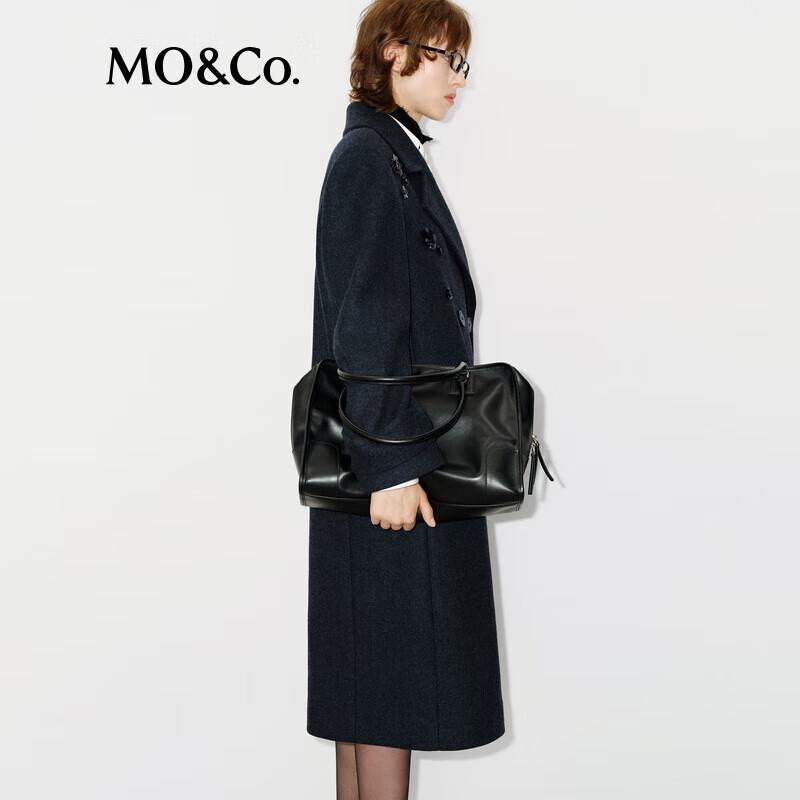 MO&Co. 100% Wool Double-Faced Embellished Coat