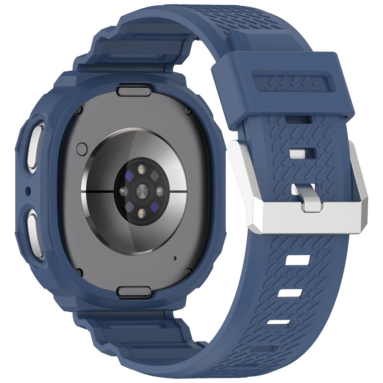 

For Samsung Galaxy Watch8 40mm TPU Strap with Integrated Watch Case Adjustable Watchband