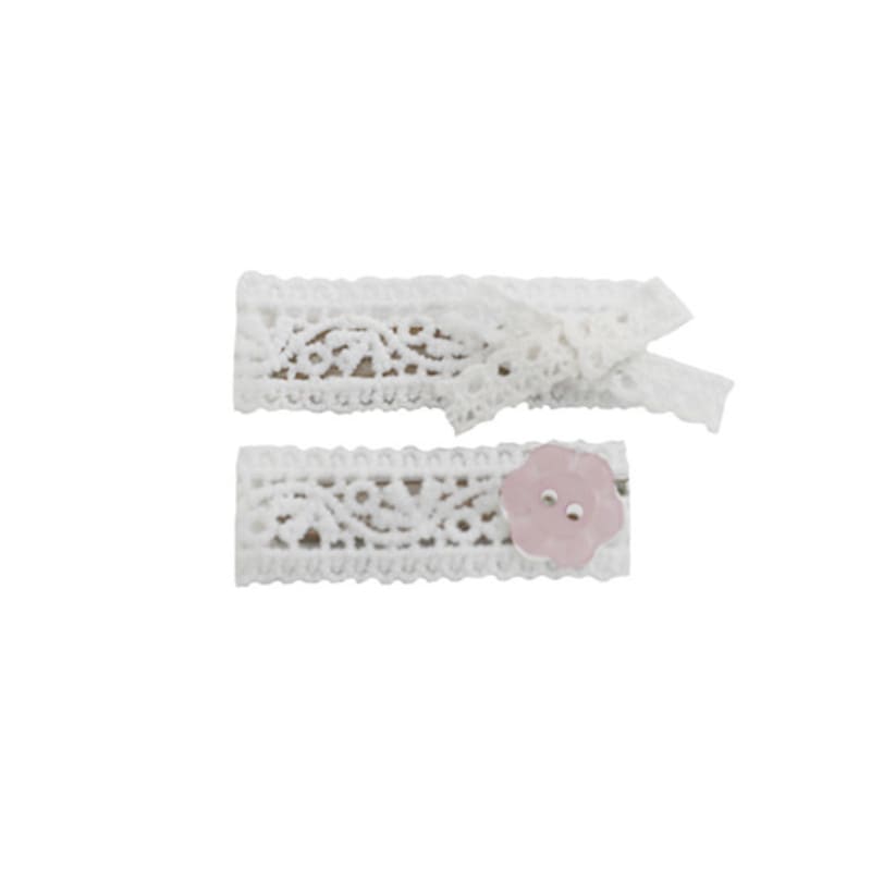 Adorntie RB Lace Hair Pin Set (pink)