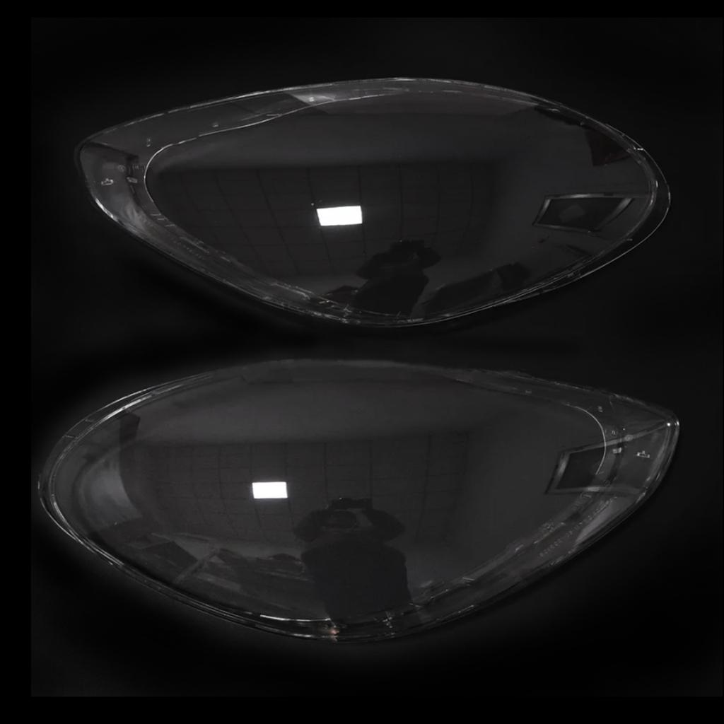 2Pcs Front Headlight Lens Cover Shell Clear For Porsche Panamera 2017-2020