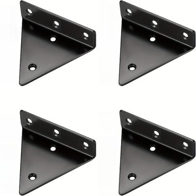4 Stück schwebendes Regalhalterung, unsichtbare Dreieck-Wandhalterung, Schwerlast-Metallrahmenhalterung für die Installation von Wandregalen zu Hause, ohne Schrauben