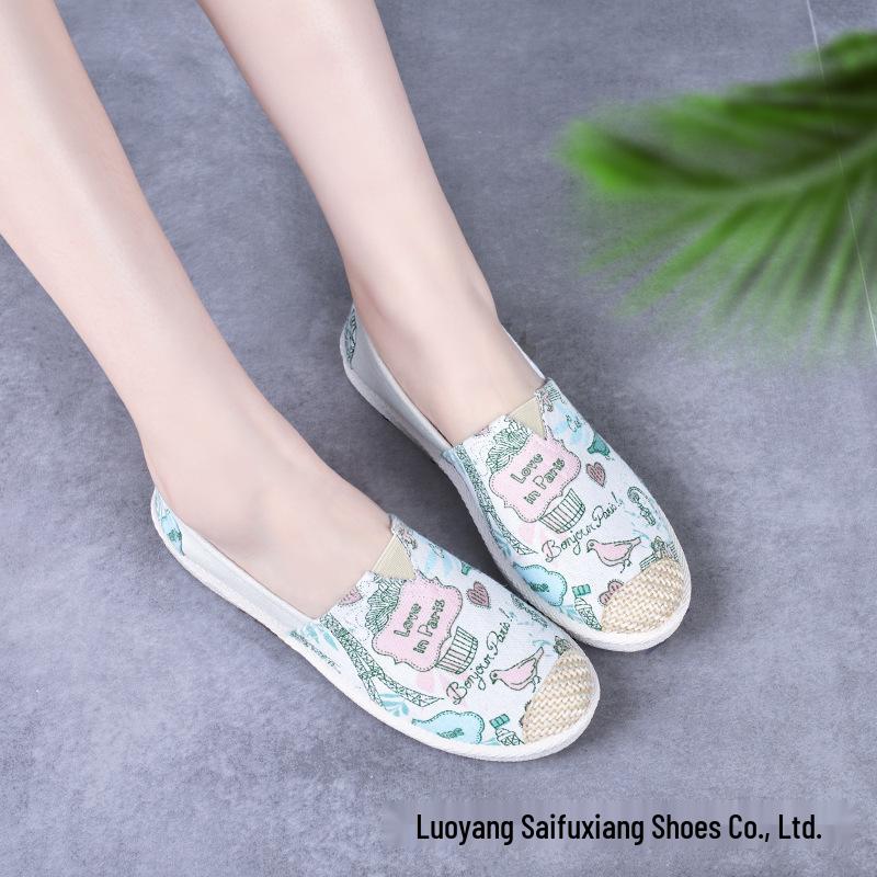 2024 Low-Top Women’s Casual Canvas Shoes - Soft Sole, Old Beijing Style