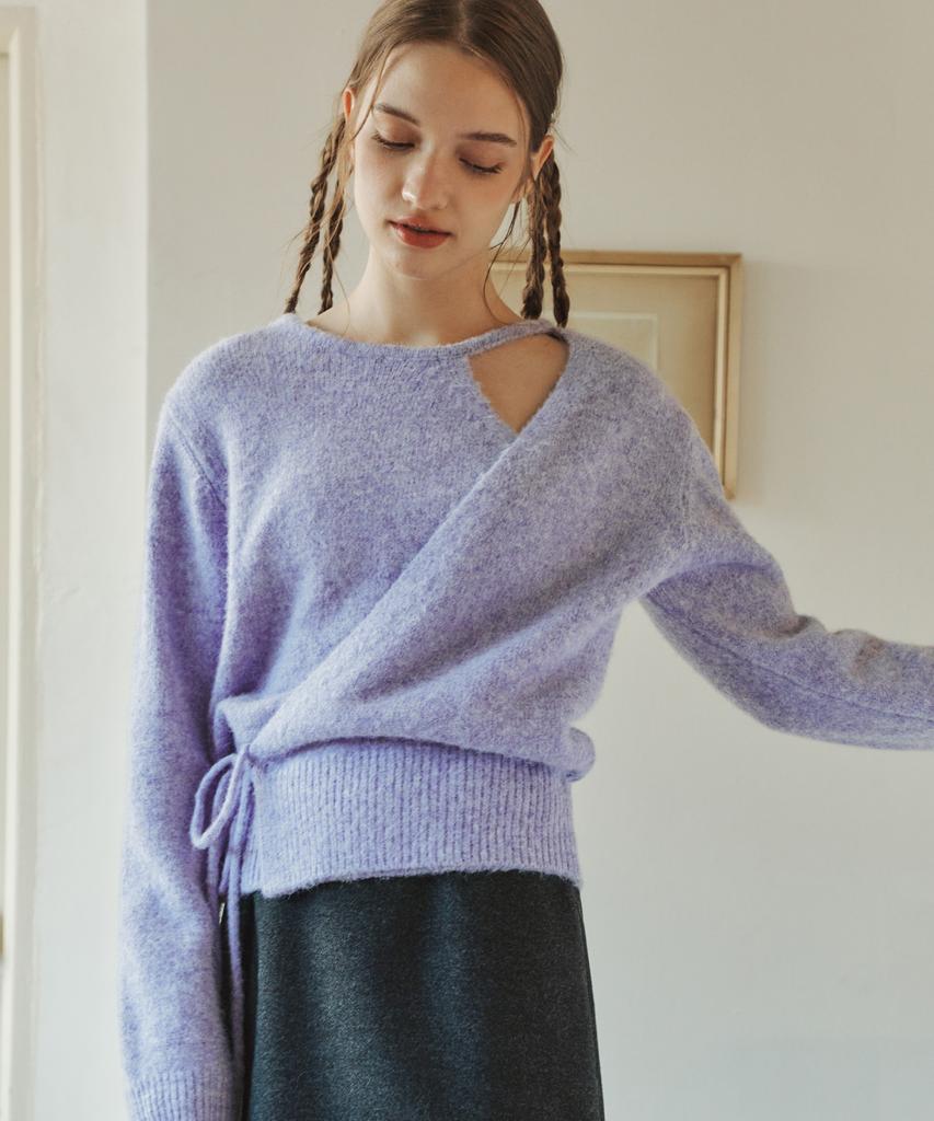 ZEROSTREET [2 Types][8 Colors] Wool Blending Wrap Sweater
