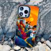 Forest Night Starry Sky Tree Moon Phone Case For Iphone 13 Mini 12 11 Pro Max 16 15 14 Pro Max Plus Shockproof Laser Back Covers