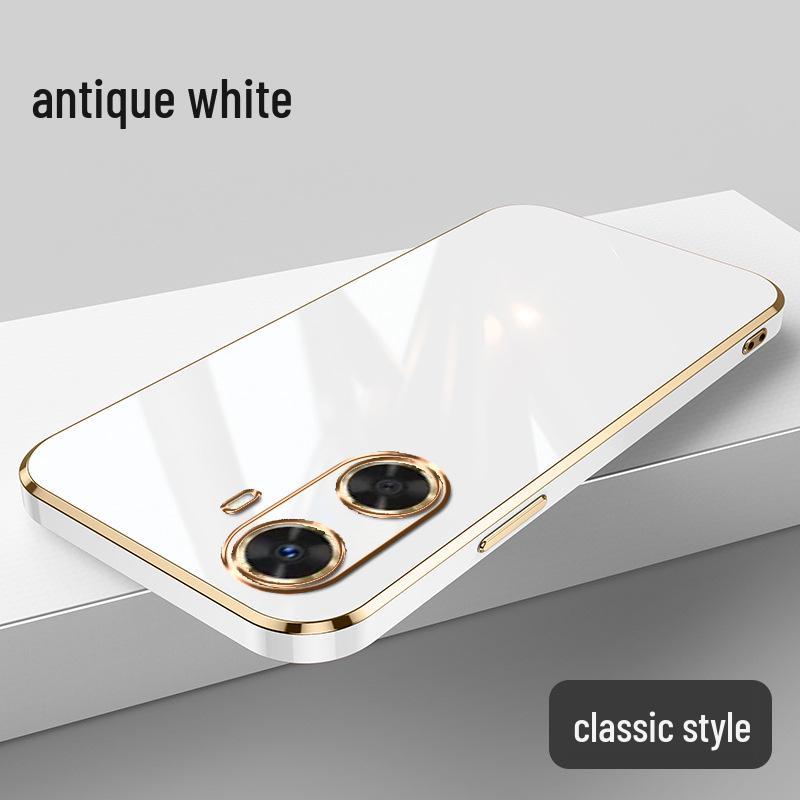 Applicable Huawei Enjoy 80 Phone Case Lens Coverage; Electroplated Solid Color Soft Shell for Enjoy 70X.