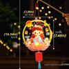 Chinese Mid Autumn Rabbit Lantern PVC Ancient Style Handheld Lantern  Cultural Event