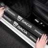 BGT1 4pcs Carbon Fiber Car Threshold Stickers Entry Pedal Protection Sticker for Dacia Duster Logan MCV Sandero Stepway Dokker Lodgy
