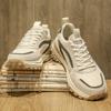 Fashion Demi-season Round Toe Man's Beige Sneakers Sports Shoes Husband Walk Tnis New Year's Excercise Trends Best Loofers Basket