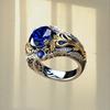 New Vintage Inlaid Ring - Simple and Unique Finger Ring
