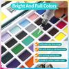Aquarell-Reiseset mit Palette Kunstbedarf Wasserfarbenmalerei Professionelles Set für Kinder Erwachsene Künstler Tragbar