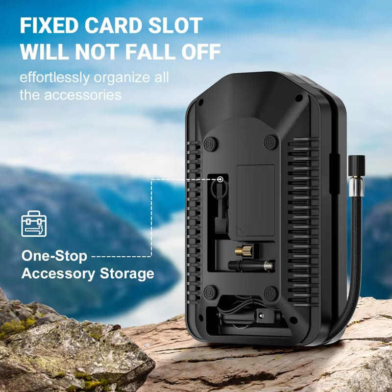 Digital Display Intelligent DC 12V 150PSI Portable Air Compressor Pump Tire Inflator Car Tire Air Pump with Pressure Gauge Tire Inflator