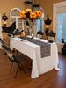 Halloween Kleiner Spinnen-Spitzen-Tischläufer für Nachtschreck-Atmosphäre Geisterfest Esstischdekoration Wohnzimmer Küche