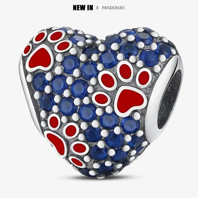 2024 Original New In Fairy Tale Town Series Round Heart Shaped Beads FitNew Bracelet 925 Silver Women Bead DIY Jewelry Gift