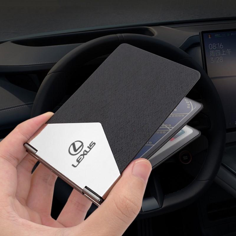 Porte-cartes de crédit avec logo de voiture Housse Portefeuille ID Hommes Femmes Pour Lexus F SPORT IS250 IS200 CT200h GS300 LS430 RX450h LX570 IS300 ES30 HI5
