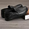 Men's Genuine Leather Casual Loafers - Versatile, Shock-Absorbing, Wear-Resistant, Soft Thick Sole Slip-ons for Driving and Business.