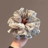 Elegant Top Grade Print Chiffon Large Intestine Scrunchie For Women Hair Tie Hair Band Hair Ring Fashion Hair Accessories