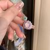 Meier Natural high ice chalcedony necklace, emerald color girl pendant, ice jade inlay