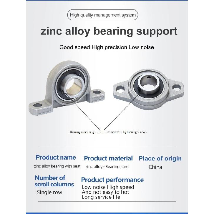 KFL08 KFL000 KFL001 KFL002 KFL003 KFL004 KFL005 006 Diameter Bore Diameter Self Aligning Zinc Alloy Flange Pillow Block Bearing