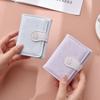 Three-Fold Cartoon Kitten Short Wallet: Multi-Card Slot Coin Purse for Women and Students