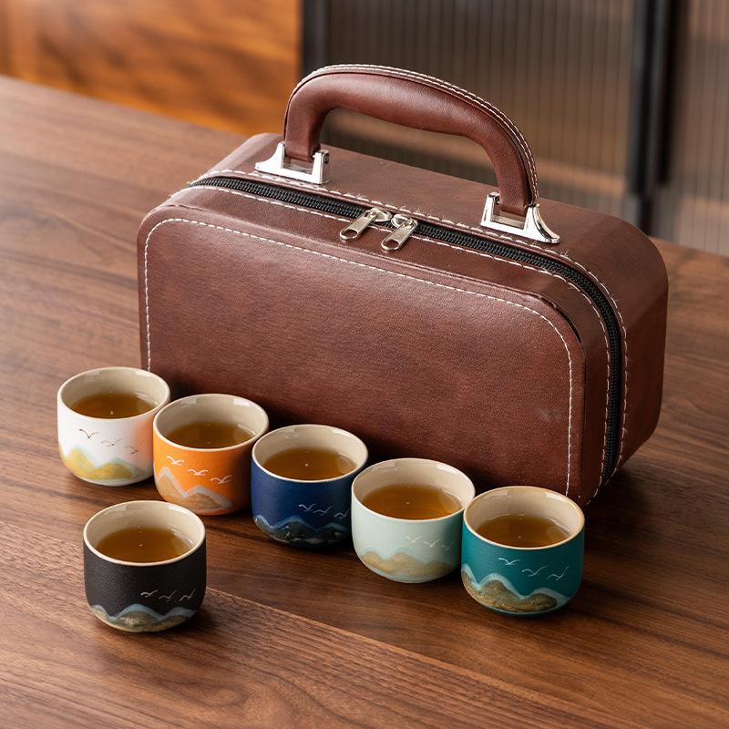 Yuanshan Chinese-style Simple Ceramic Master Cup Tea Single Cup Teacup Tea Set Souvenir High-end Business Gifts