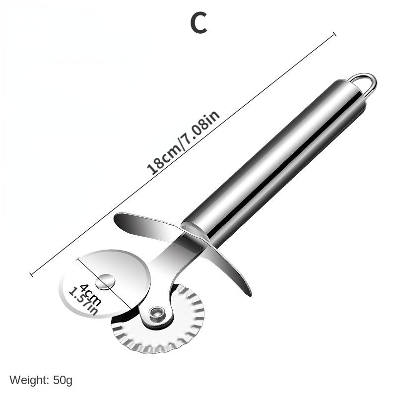 Stainless Steel Pizza Cutter Wheel and Cake Server Set Non-Stick Baking Tools for Pizza Pastry Cake Slicing Kitchen Accessories